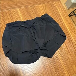 Lululemon Athletica Black Athletic Shorts Lightweight Moisture-Wicking